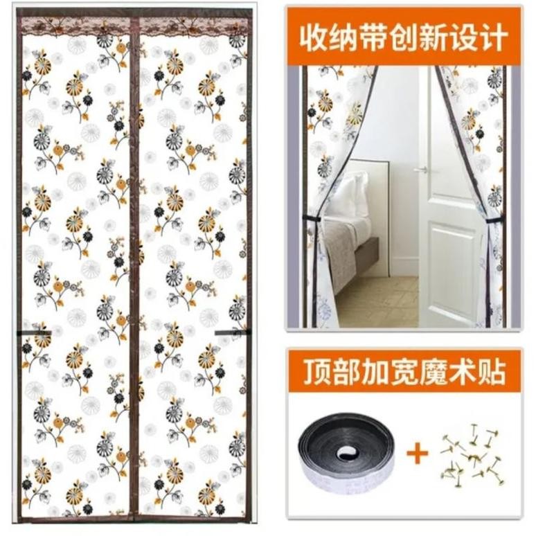 M1 Melind store Tirai magnet pintu AC / tirai magnet elegant bahan plastik PVC pekanbaru / tirai khu