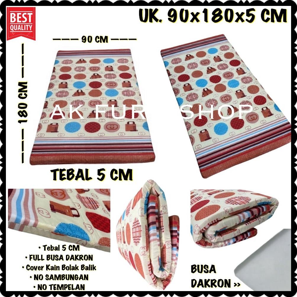 Kasur Lipat Busa Dakron 90x180 CM - Kasur Lantai Murah