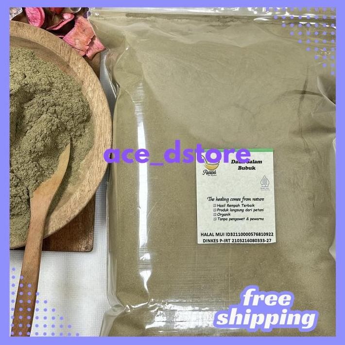 

DAUN SALAM BUBUK BERAT BERSIH PRODUK 500 GRAM BY ACE D'STORE