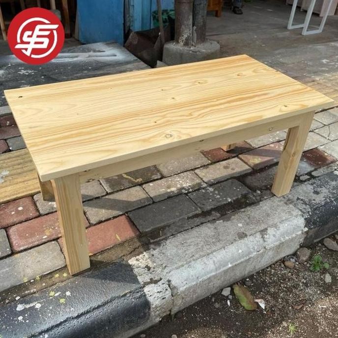 meja belajar lesehan kayu