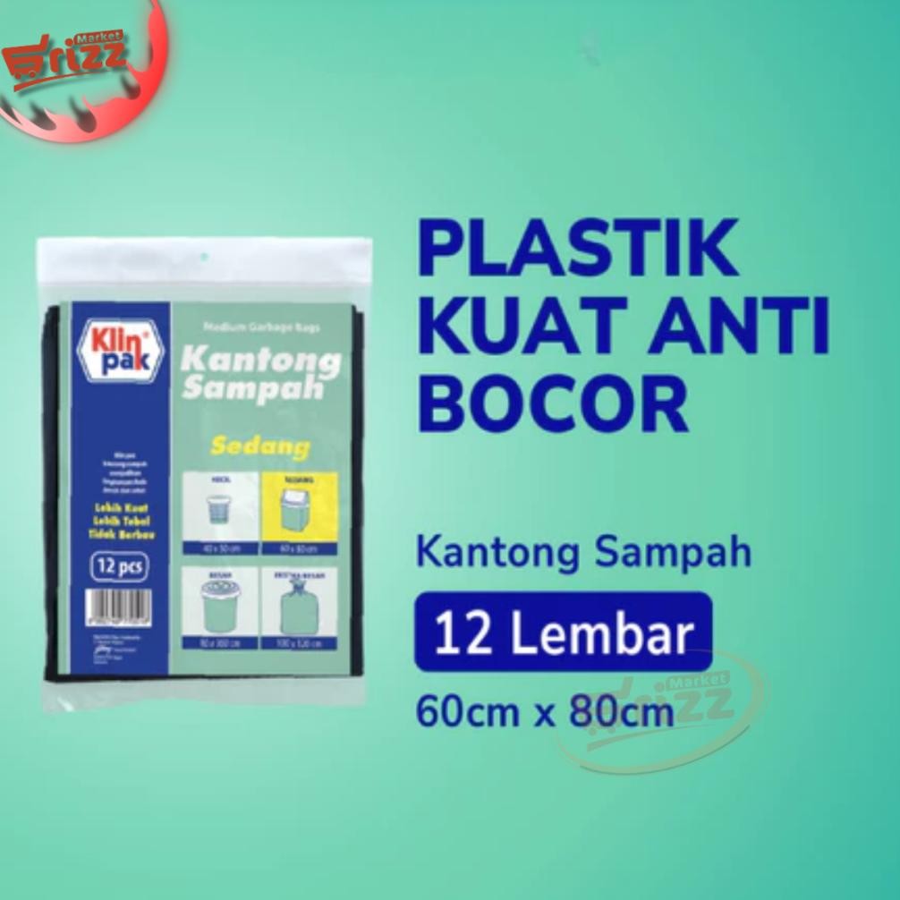 Kantong Plastik Sampah Klinpak | Klin Pak | Klinpack | Klin Pack Uk Besar 80 X 100 Cm Ready