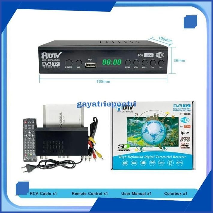 fth- et-98 gh-67 ?ZORIES?MURAH Set Top Box STB DVB-T2 TV Digital Receiver Penerima Siaran Full HD Wi