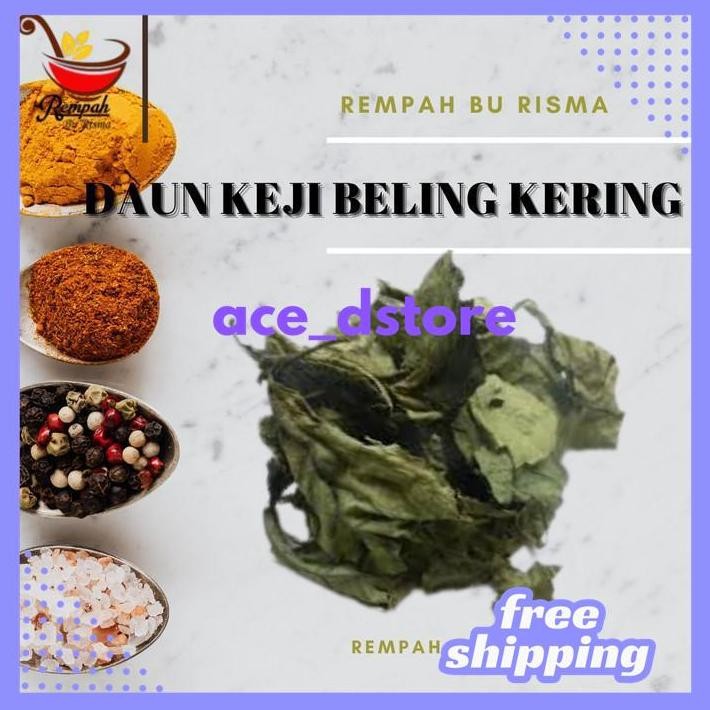 

DUAUN KEJI BELING KERING 500 GRAM - DAUN PECAH BELING KERING 500 GRAM BY ACE D'STORE