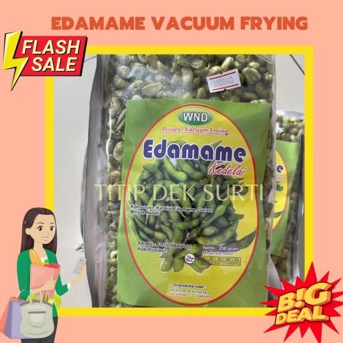 (Good) Edamame Crispy Oven/ Vacuum Frying Asli Jember 250gr