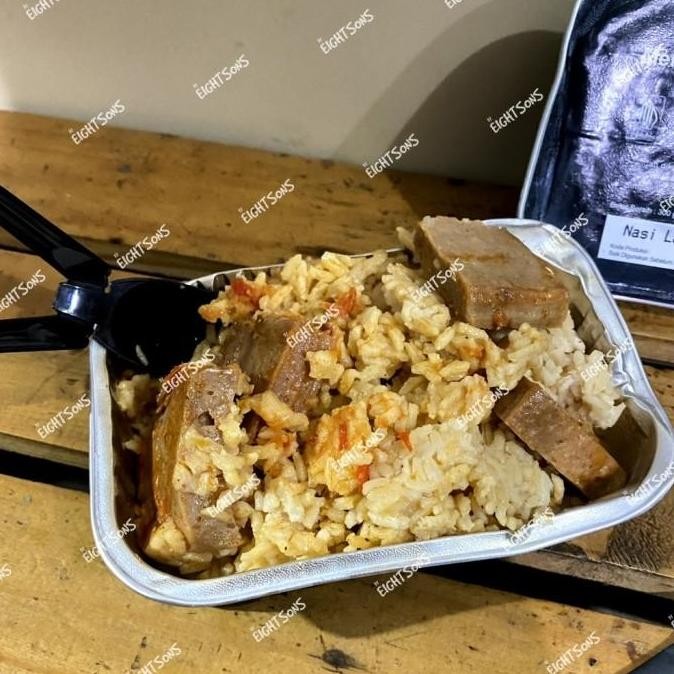 (Good) SATU DUS NARAGA PLUS Ransum tni nasi kaleng makanan tni EXP MEI 2025