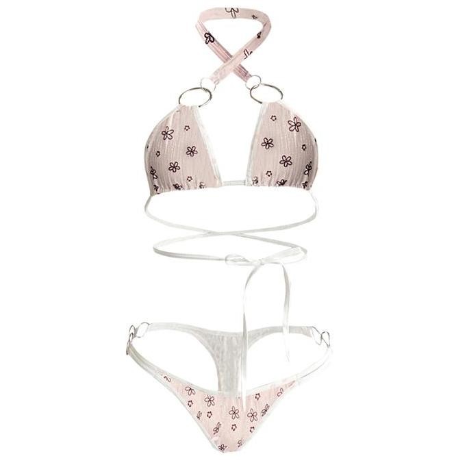 Lingerie Sexy Open Crotch Plus Size Bra G String Set Lingerie B23