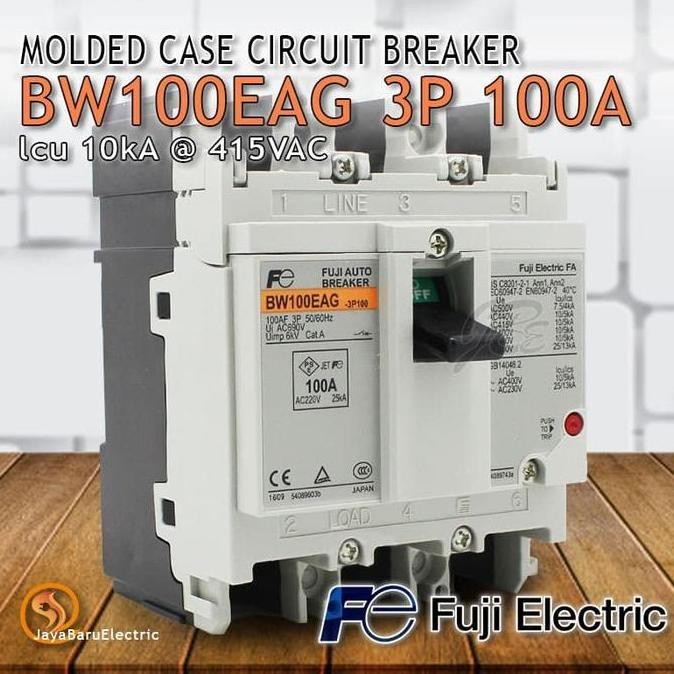 Perkakas Mccb Fuji Bw100Eag 3P 100A