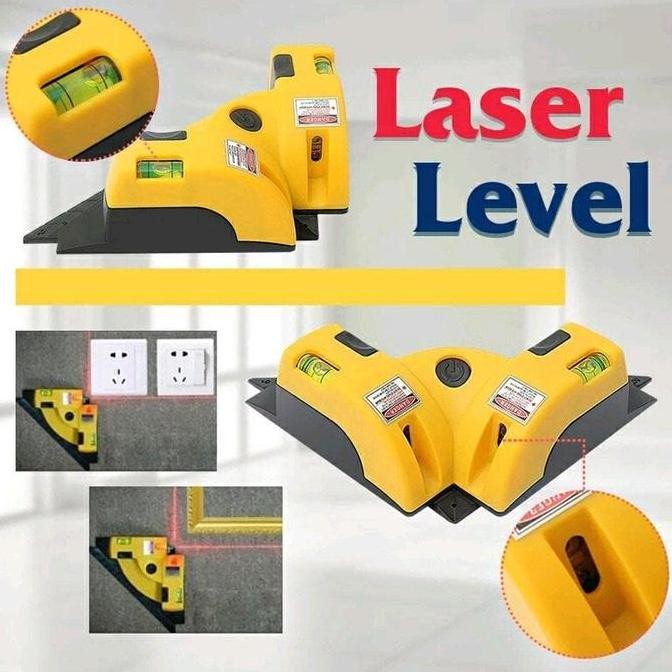 Siku Laser Proyektor Alat Ukur Sudut 90 Vertical Horizontal Kualitas Terbaik Harga Termurah