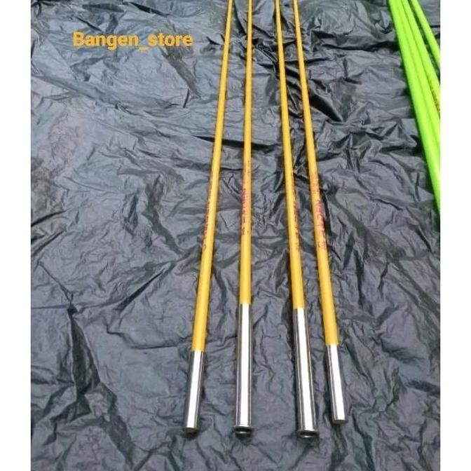 (Good) 1Paket Fiber sayap layangan 4batang sudah ada sambungan/shock joint, stik piber sayap layanga