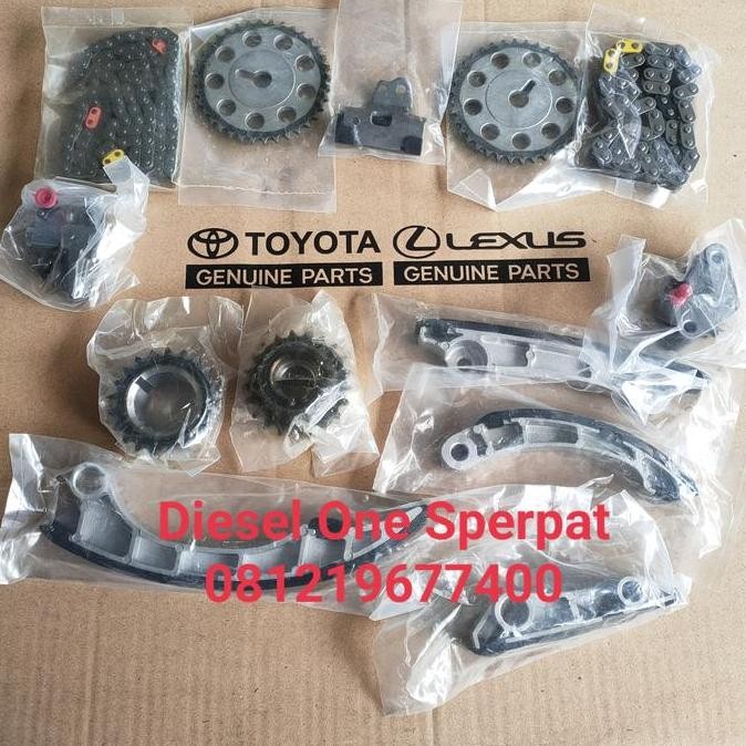 Produk Hits Rantai Keteng Set Timing Chain Set Toyota Hilux Revo Hiace Premio 1Gd