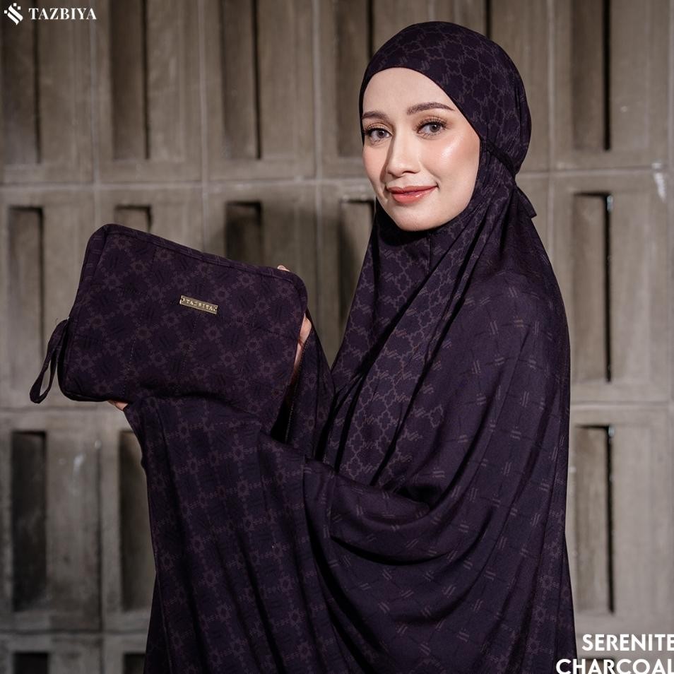 Tazbiya Mukena Rayon Dewasa Monogram Series Mukena Rayon Dewasa Motif Jumbo