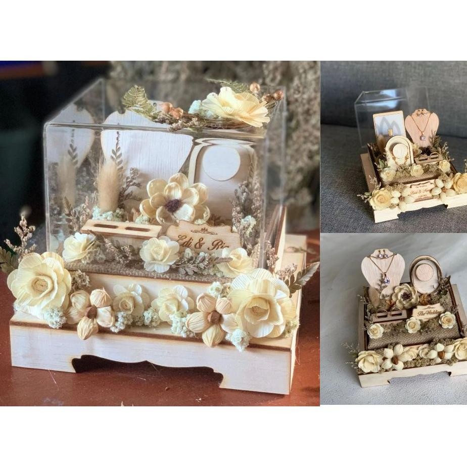 Kotak Perhiasan Seserahan Rustic