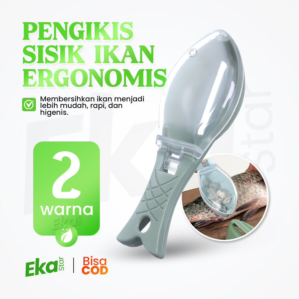 Alat Pembersih Sisik Ikan Cepat Bersih Fish Scaler Brush Anti Berceceran