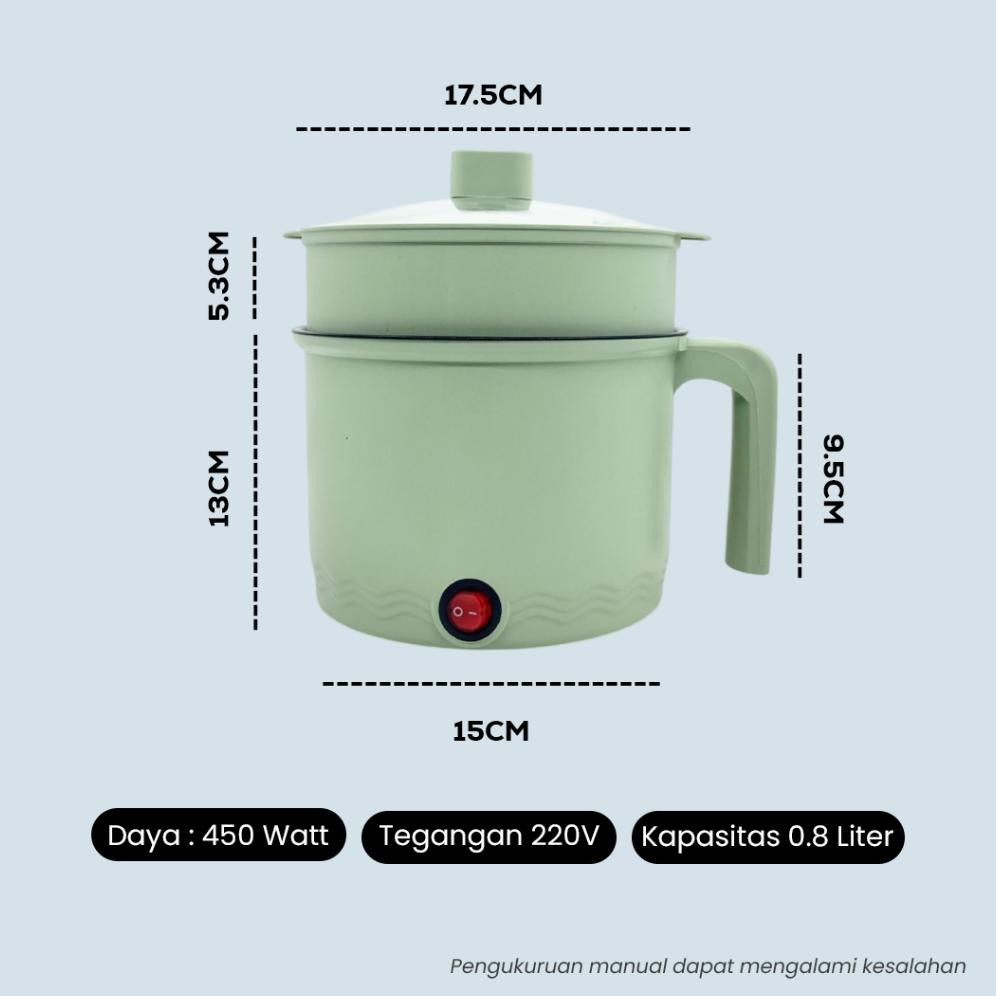 Racun Shopee Yl-24 [Murato_Shop] Panci Listrik Serbaguna 450W Electrik Cooker Multifungsi - Anti Len