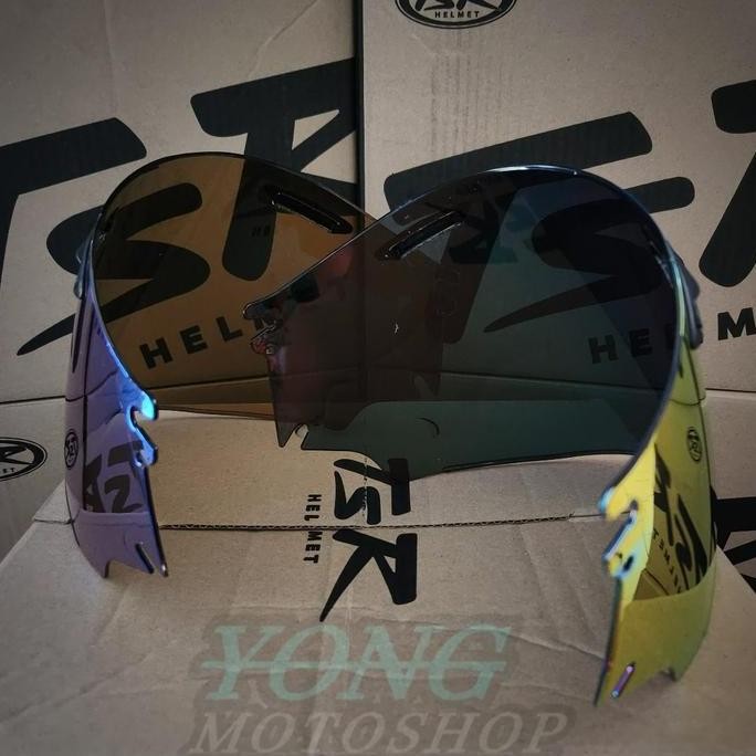 Visor TSR Iridium Blue / Iridium Red Gold Kaca RAM 4 TSR ORIGINAL 100% murah