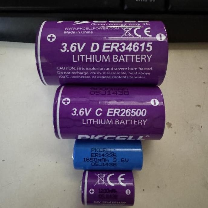 Battery Baterai Lithium PLC ER34615 3.6V D 19000mAh 19Ah Ungu murah