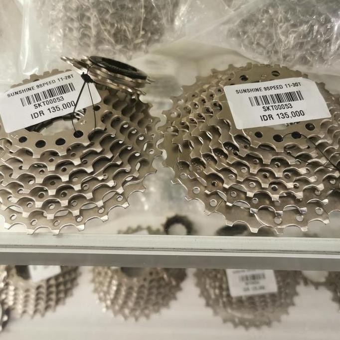 sprocket sunshine Taiwan 9speed rode bike mtb 11 23t ke 11 50t murah
