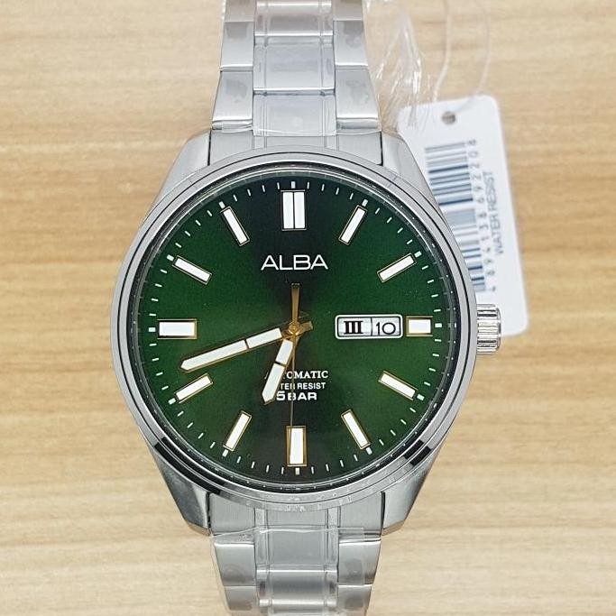 Ready  Alba AL4147X1 Automatic Green Dial Stainless Steel Men's Watch