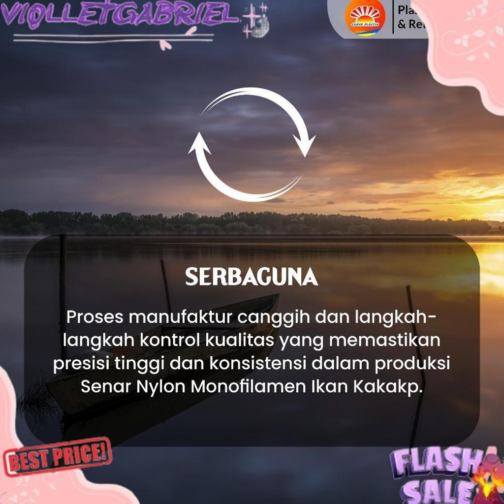 Murah Senar Cap Ikan Kakap  Ukuran 5000 (140)  per Roll /Tali Senar Pancing / Senar Layangan