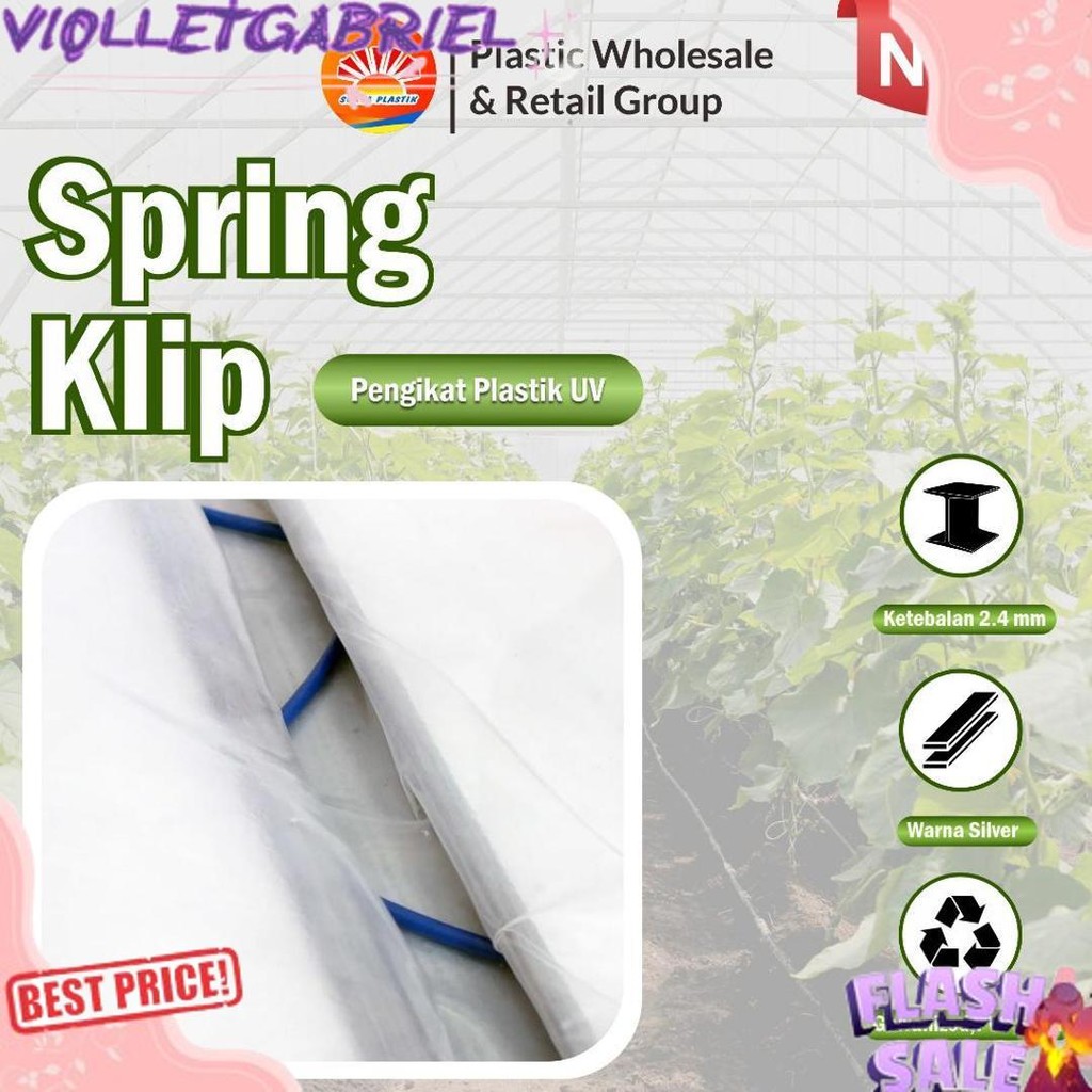 BIGDEAL Penjepit Plastik UV / Spring Klip Alat Pasang Plastik UV
