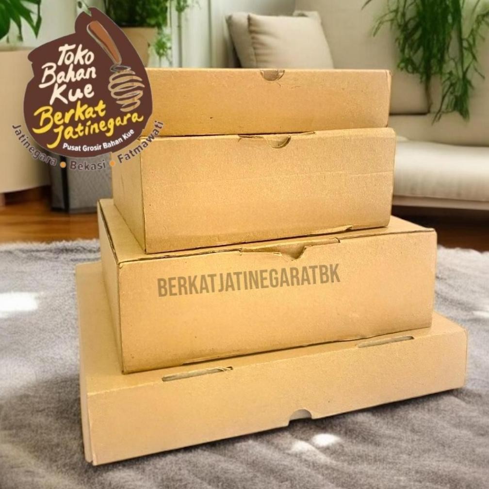 

BOX EFFRUT KOTAK POLOS / DUS/ BOX KUE/ KOTAK COKLAT POLOS / 10 PCS