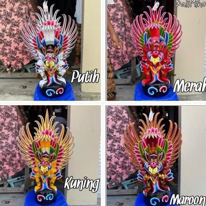 {{{{{{] Patung Garuda Kencana Kayu 60 cm -  Pajangan Garuda Kayu - Patung Garuda Bale Dangin - Garud