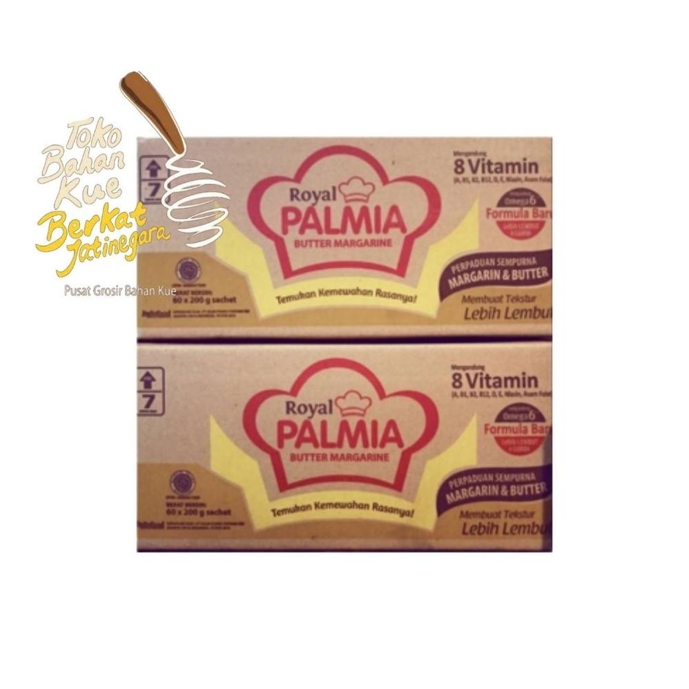 

ROYAL PALMIA BUTTER MARGARINE SACHET 200 GRAM / BUTTER MARGARINE / CTN ( 60 PCS)
