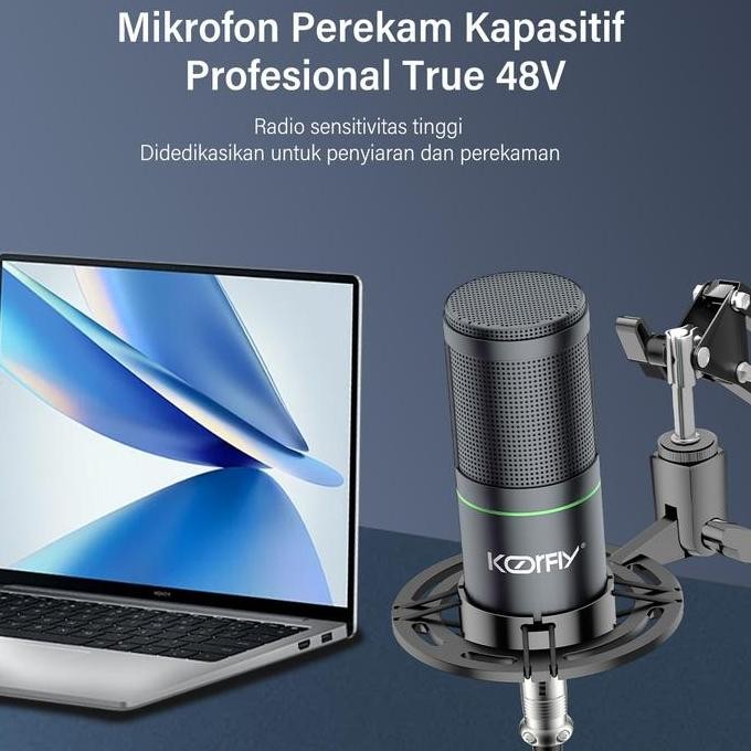 8.8 Koorfly Zx320 Mic Condenser Xlr To Xlr Antarmuka Ori 48V Mikrofon Chip Besar Kondensor Kit Mikro