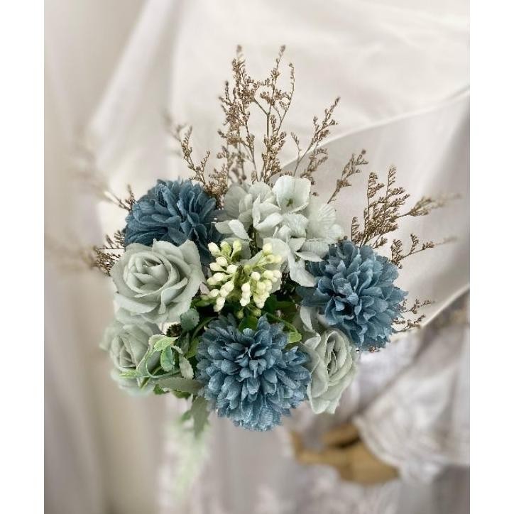 Hand Bouquet Wedding Hand Buket Bunga Pernikahan Pengantin Lamaran Rustic Caspea Ready Sto Bisa Cust