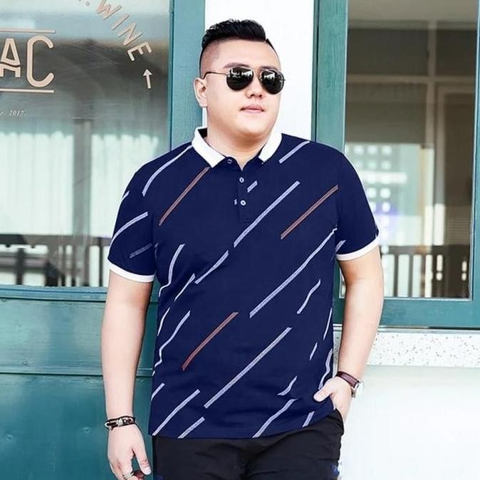 Baju Kaos Polo Jumbo Pria Atasan Kerah Bigsize Cowok Betrix Premium