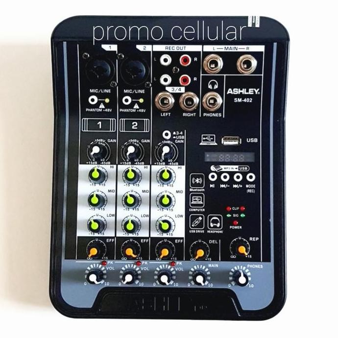 Mixer Ashley 4 Channel Sm 402/ Sm-402/ Sm402 Usb Bluetooth Original