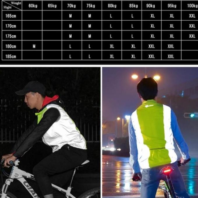 Rompi Sepeda Rockbros Vest Sepeda Vest Lari Reflective Breathable