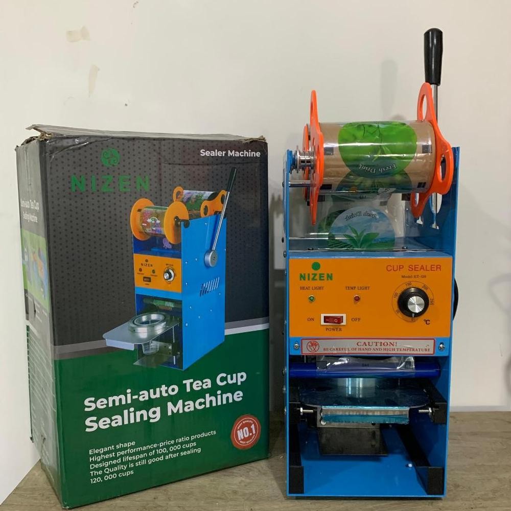 NIZEN Mesin Cup Sealer Mesin Press Gelas Plastik Mesin Segel Gelas Alat Pres Gelas Mesin Pres es teh