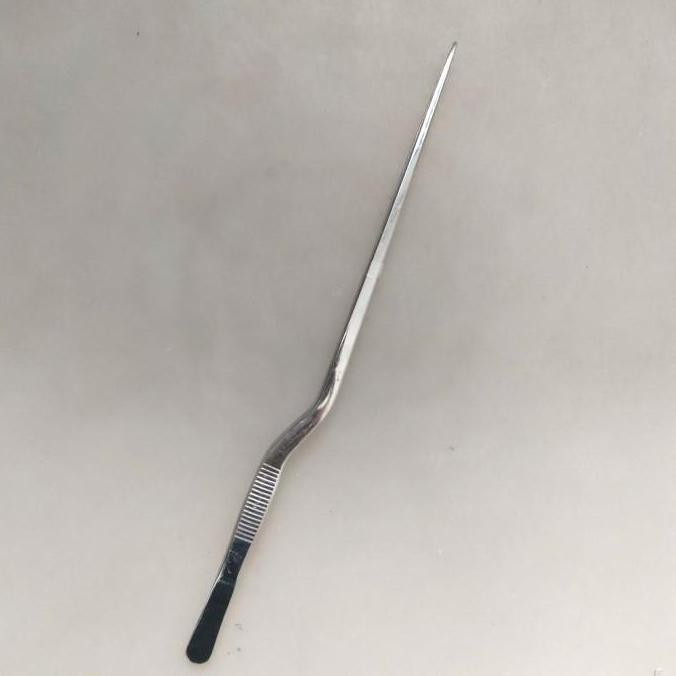 =====] pinset bayonet stainless steel 30 cm pinset telinga tht