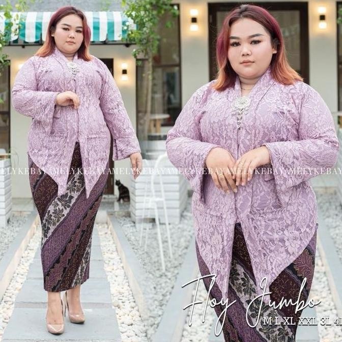 Atasan kebaya floy brokat jumbo LD130 / kebaya floy kartini / kebaya brokat jumbo / kebaya wisuda Wa