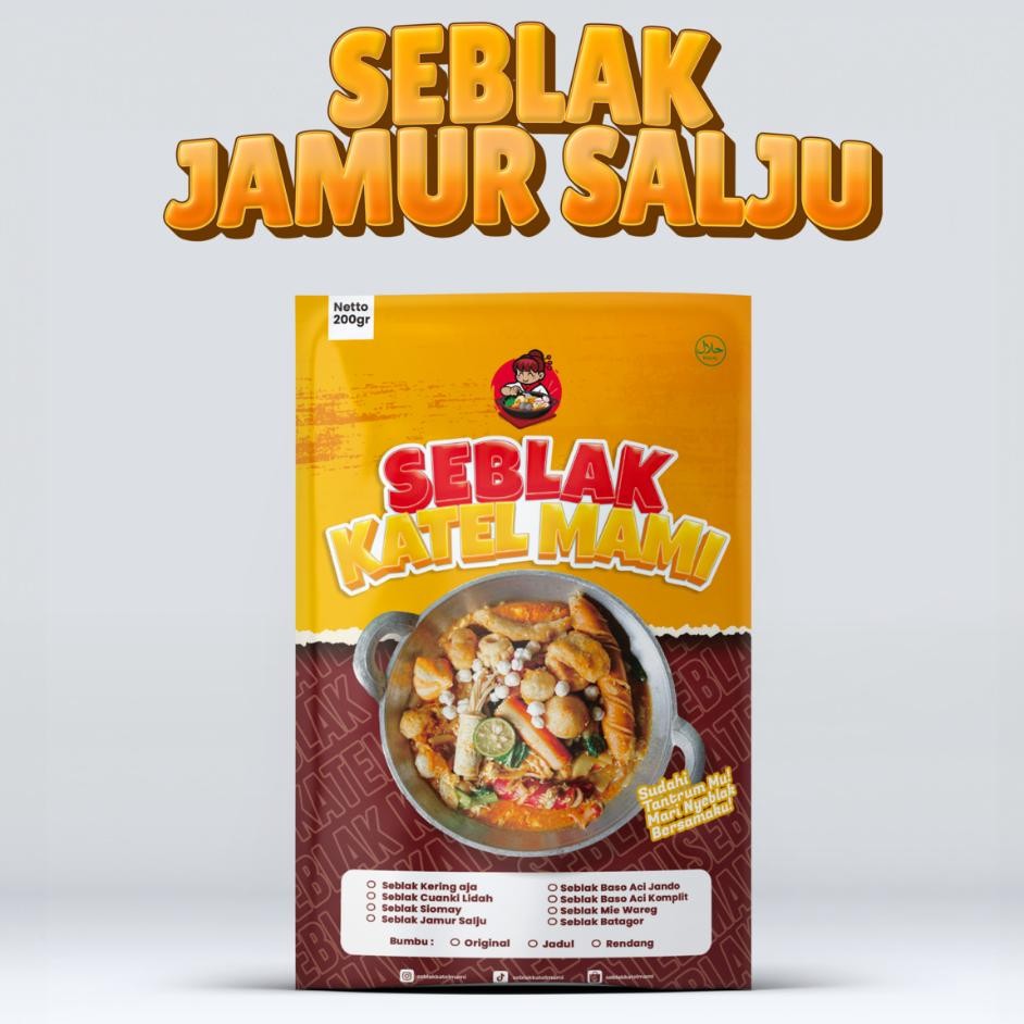 

Seblak N Kemasan Isian Jamur Salju Seblak Katel Mami