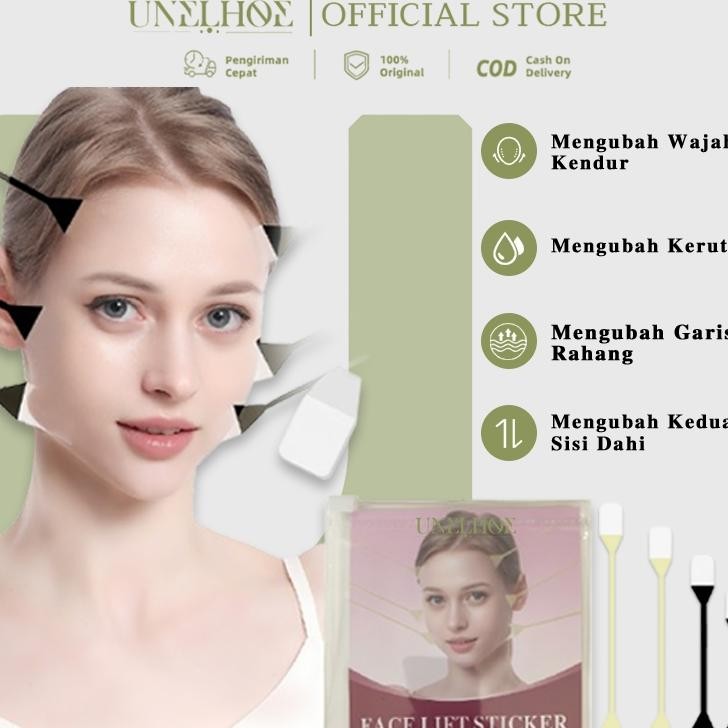 Unelhoe Pita Wajah Tak Terlihat Stiker Penghilang Kerutan Stiker Wajah Stiker Pengangkat Mata Dan Le