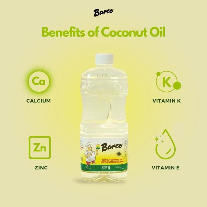 

Promo New!! Minyak Goreng Kelapa Barco Jerrycan 5 Liter + Botol 1 Liter