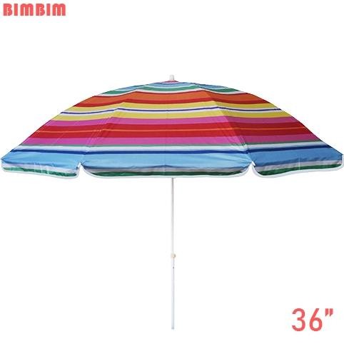 100% Ori Tg-342 Payung Pantai 36 Inch Payung Tenda Jualan Cafe Bazaar 180 Cm Anti Uv Lapis Dalam Sil