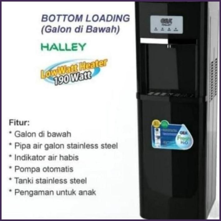 TERBARU DISPENSER GEA HALLEY GALON BAWAH LOW WATT 190 WATT | DISPENSER GEA GALON BAWAH | GEA HALLEY 