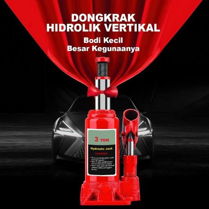 DONGKRAK BOTOL 2 TON MURAH 3 TON DONGKRAK MOBIL HIDROLIK HYDRAULIC JACK UNIVERSAL 5 TON DONGKRAK MOB
