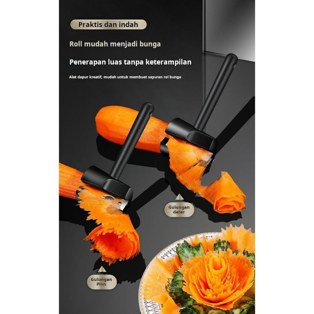 Bisa Cod Pisau Ukir Pemotong Bunga Buah Dan Sayur, Alat Pengeriting Bunga, Alat Pengeriting Bunga Me