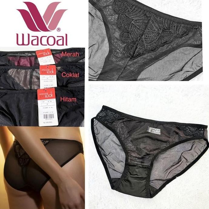 PANTY MINI WACOAL SEXY LOOK WANITA BLACK IP 4338 R1 CELANA DALAM CD TRANSPARAN TEMBUS PANDANG IP4338