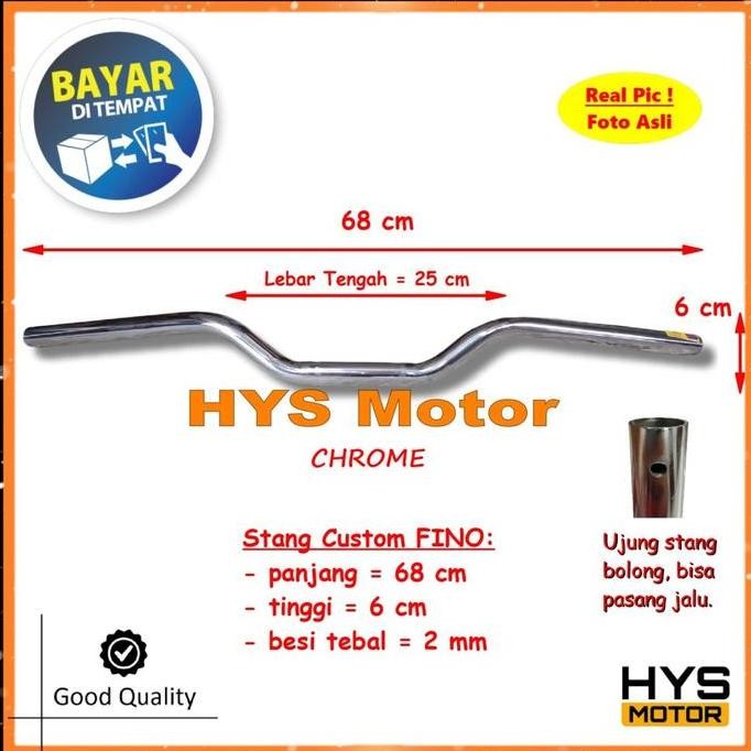 DF171>> Stang Stir Motor Fino 125 Fi Grande Setang Setir Nunduk Aksesoris CB RZR Vixion Beat Verza B