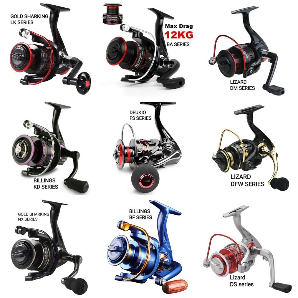 TERMURAH Reel pancing Metal spinning fishing reel Alat gulungan senar Pancing Rill Rell pancing ukur