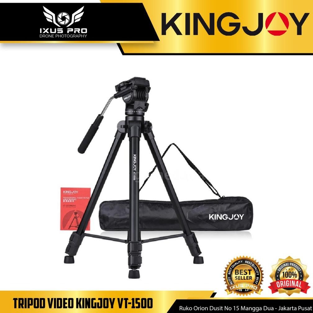Tripod VIDEO KINGJOY VT-1500 Fluidhead Profesional Tripod video kamera