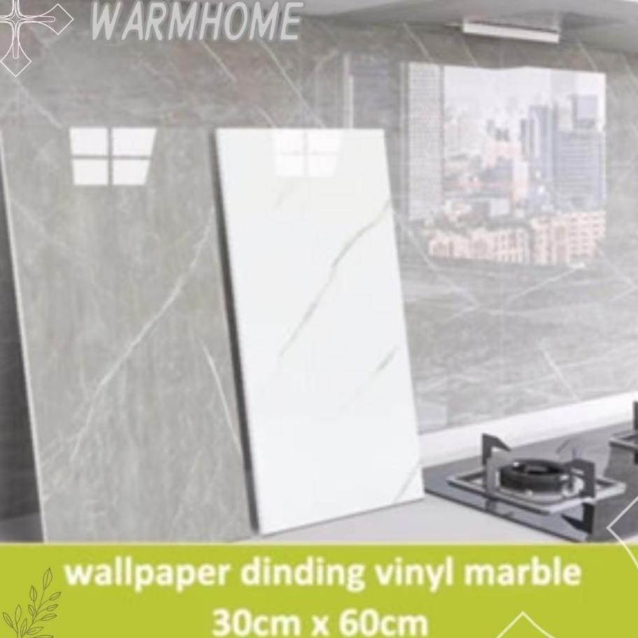 10Pcs Wallr Dinding Keramik Vinyl Marmer 30 X 60 Cm Stiker Dinding Keramik Dapur 3D