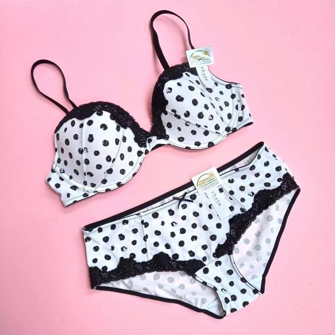 BRA SET RHETO POLKADOT BH (VICTORIA SECRETS YOUNG HEART LASENZA LULUDI