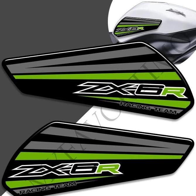 TankPad Motorcycle 3D Stickers Protector Fairing Gas Knee Decal Tank Pad For Kawasaki Ninja ZX6R ZX 