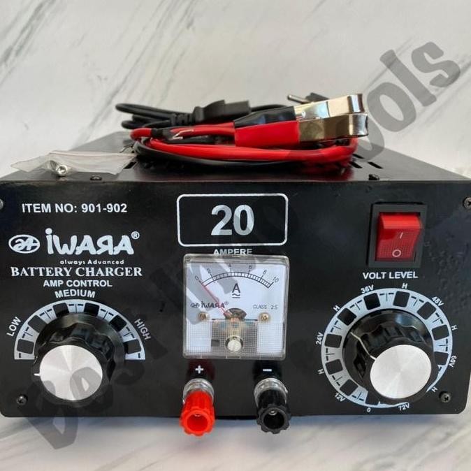 TERMURAH - BATTERY CHARGE IWARA 60 A AMPERE CAS SETRUM BATERAI CHARGER AKI ACCU MOTOR MOBIL